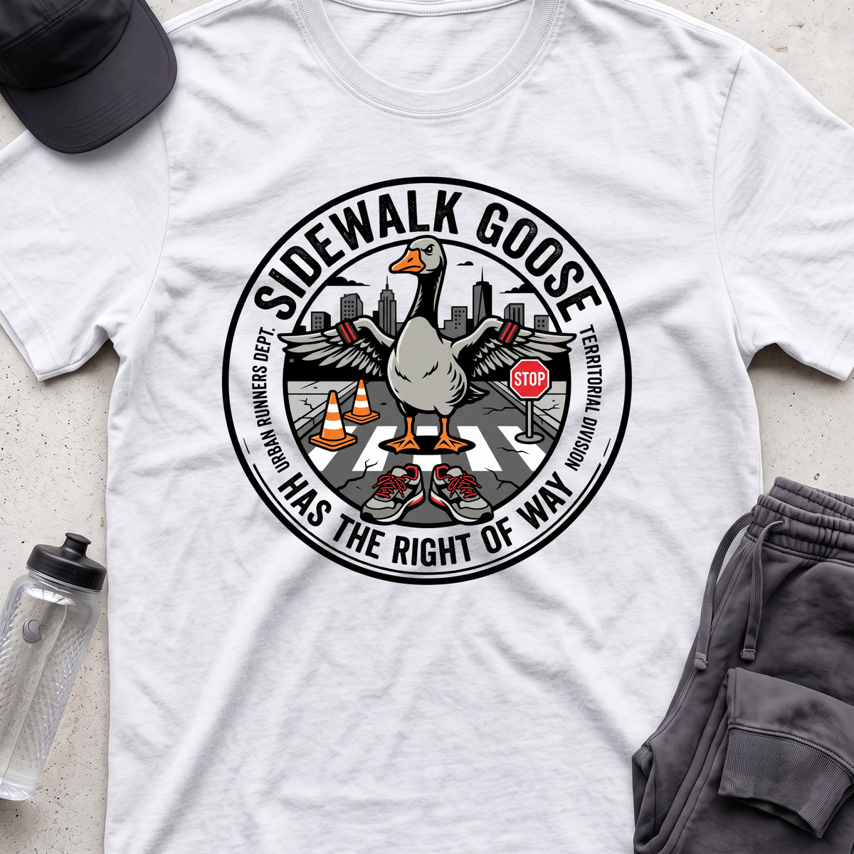 sidewalk goose T-shirt