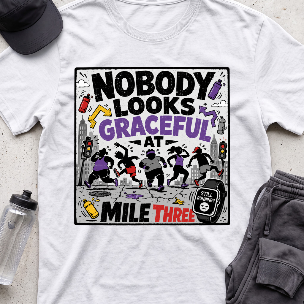 nobody looks graceful T-shirt