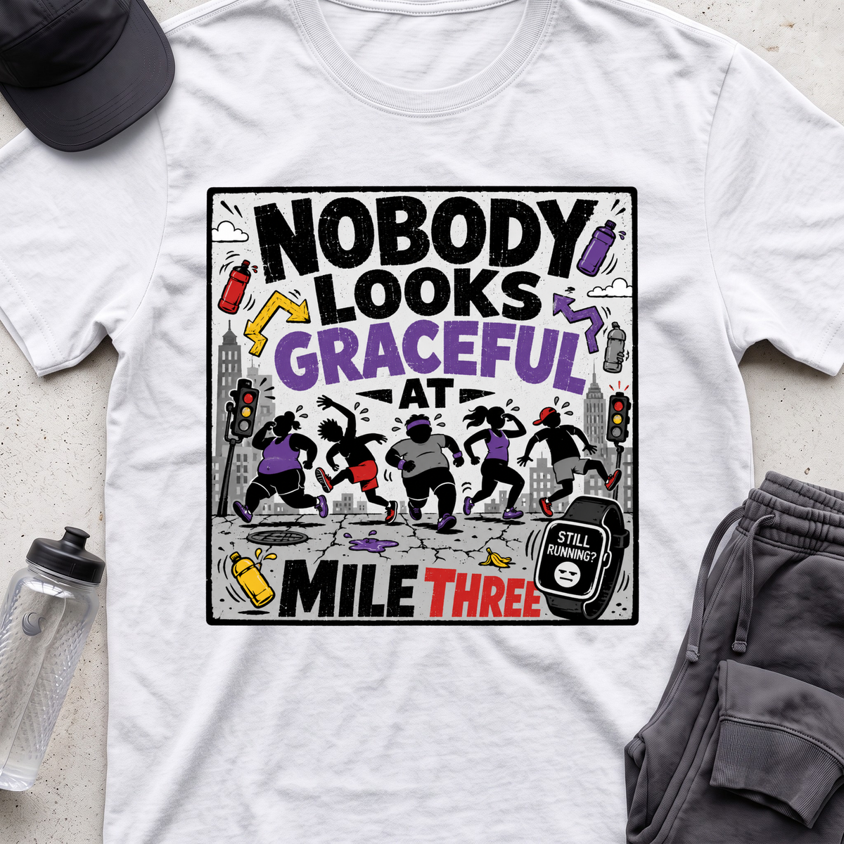 nobody looks graceful T-shirt