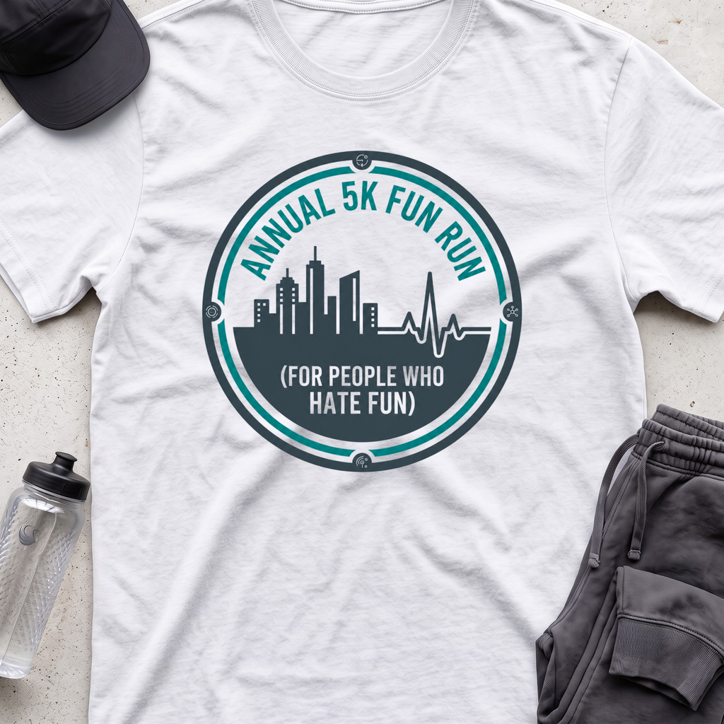 annual 5k fun run T-shirt
