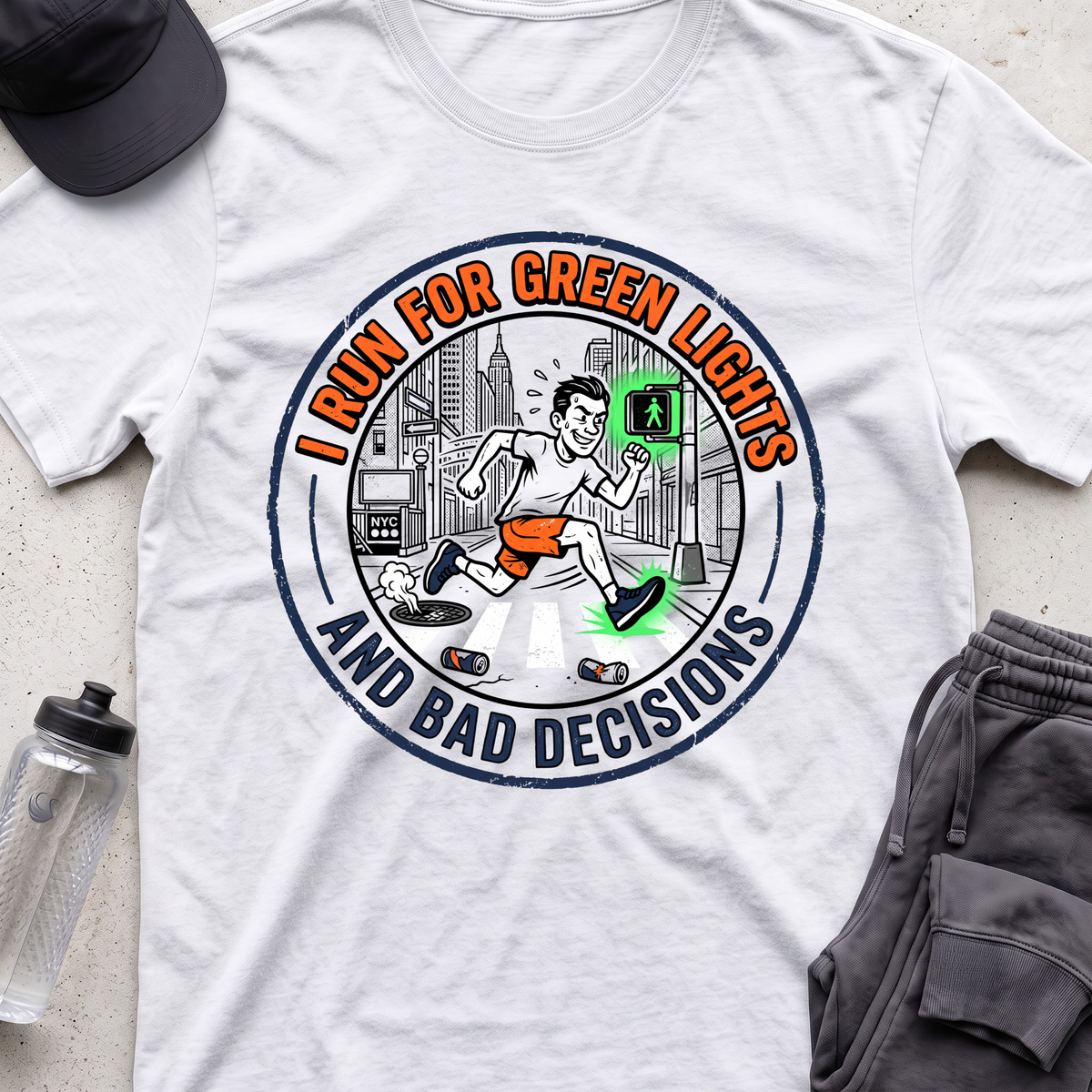 i run for green lights T-shirt