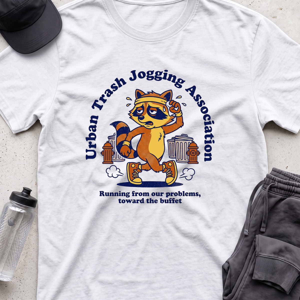 urban trash jogging T-shirt