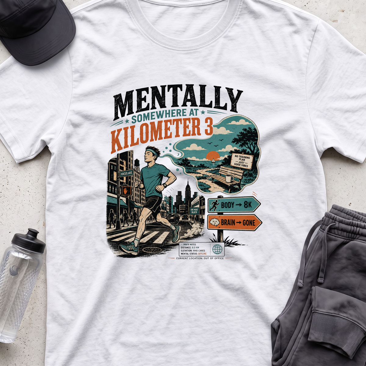 mentally somewhere T-shirt