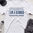 apparently a runner T-shirt