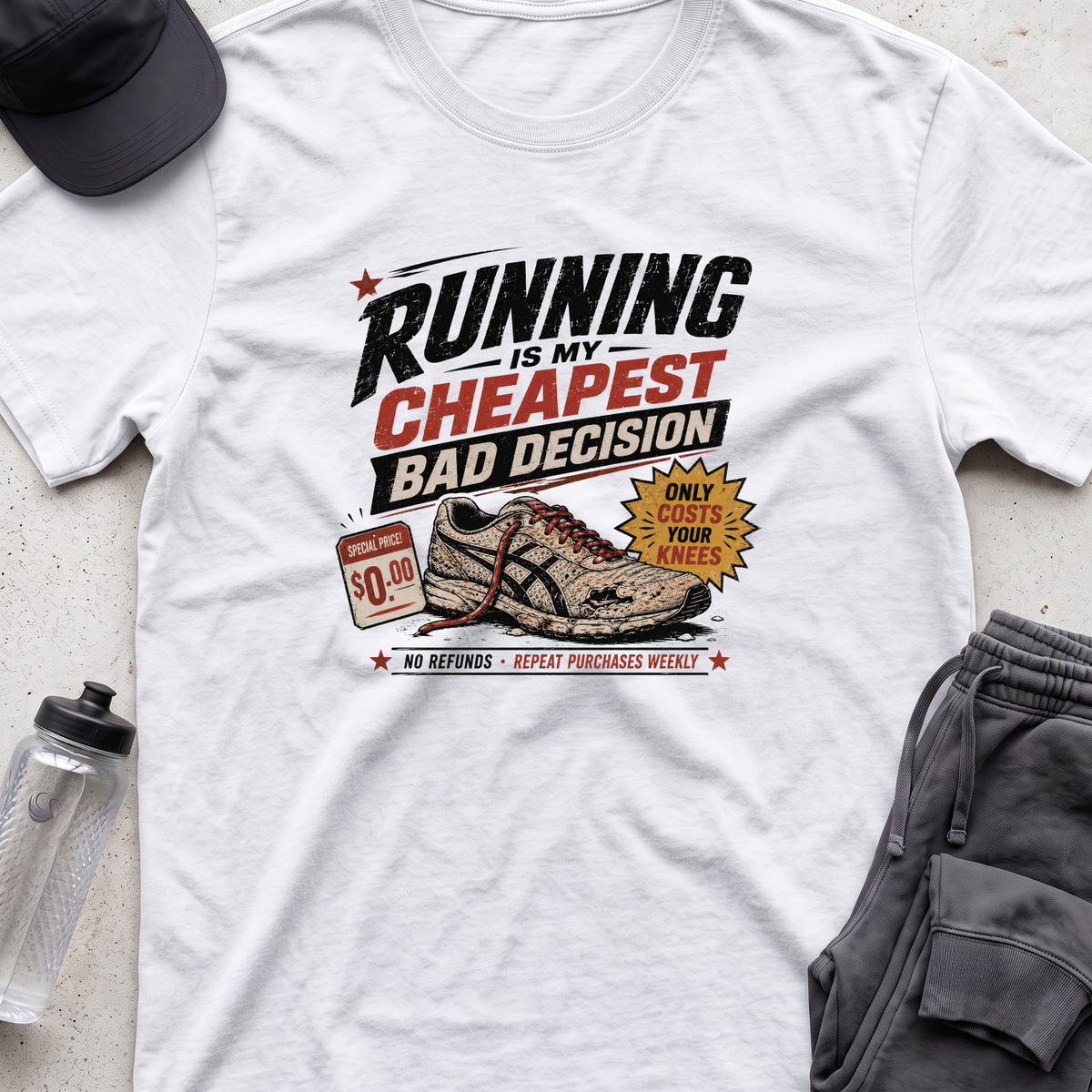 running is my cheapest T-shirt